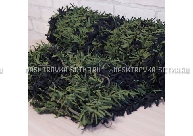 Маскировочная сеть Зеленя 2х3 м (зелено-черная) – купить по цене 3200 руб. в интернет-магазине в городе Мурманск картинка 4